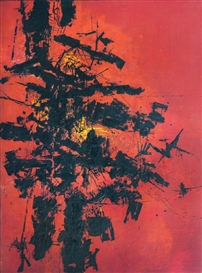 ABSTRACTO EN FONDO OCRE by Kazuya Sakai